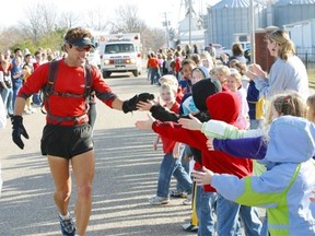 Distance runner Dean Karnazes, who once ran 50 races over 50 days in 50 U.S. States, will tackle the 50-km distance of the Calgary Marathon this Sunday.