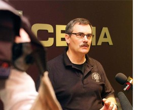 Emergency director Bruce Burrell speaks to media during Calgary’s June 2013 flooding.