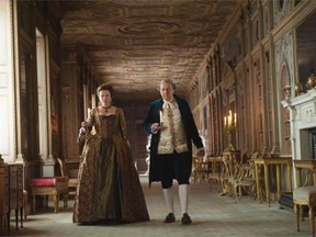 Emily Watson, left, and Tom Wilkinson shown in a scene from the film Belle.