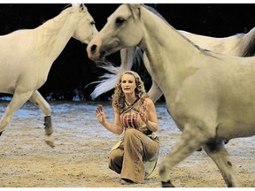Elise Verdoncq, who started riding at the age of six in Lille, France, is Odysseo's horse whisperer in residence.