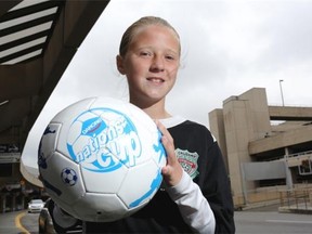 Grace Emily Moore is one of three local soccer players on their way to the Danone Nations Cup in Montreal on Saturday.