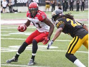 Calgary Stampeders receiver Jeff Fuller has been having a monster year, but he suffered a shoulder injury in Saturday's game in Hamilton and is expected to be lost for a few weeks.