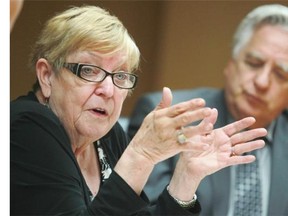 Helen Rice, president of the Alberta Urban Municipalities Association, is frustrated over bureaucratic delays tied to the Tory leadership race. (Gavin Young/Calgary Herald)