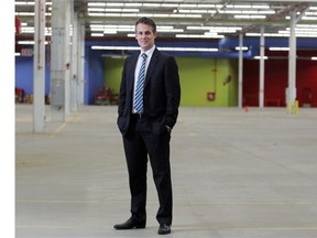 Hungerford Properties Partner Michael Hungerford in the warehouse space at the Icon Business Park.