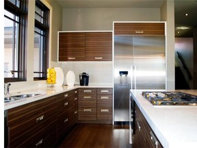 Ijmal Haider/For the Calgary Herald 
 Calbridge Homes’ Currie Barracks show home has a functional and beautifully modern kitchen.