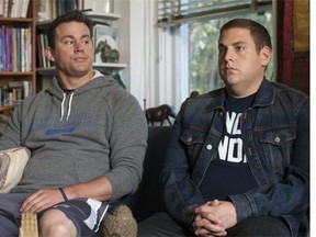 Channing Tatum, left, and Jonah Hill go back to campus in 22 Jump Street. The sequel works because it’s not reinventing the wheel. It’s not even retreading it.