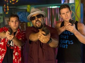 Jonah Hill, left, Ice Cube and Channing Tatum reprising their roles in 22 Jump Street. “Jonah came directly to me, so I felt like I was in good hands,” he said. “It was only right to do it again when he asked again.”