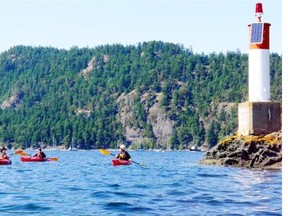Kayaking at Pender Island. Claire Young, Calgary Herald