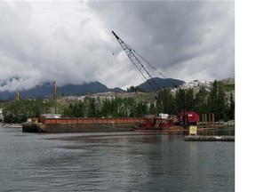 The Kitimat LNG site at Bish Cove, Douglas Channel, British Columbia.