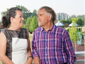 Lesley Beale and Jeremy Sturgess are the architects behind the design of The Bridges redevelopment in Bridgeland and The Steps Bridgeland condo development, where they have bought a unit and plan to live. Don Molyneaux for the Calgary Herald