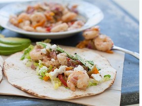 Sweet-and-Tangy Shrimp Tacos