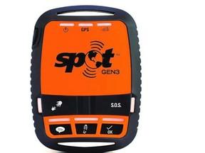 Satellite enabled emergency communication devices, like the SPOT Gen 3 GPS tracking device, can be used where cellphone service is not available, such as in remote wilderness areas.