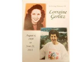 Lorraine Gerlitz, Calgary’s only flood victim.