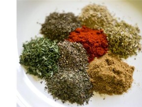 Mediterranean-Style Rub: A quick stir will blend the spices and herbs used in this blend, which includes fennel seed, mint and basil.