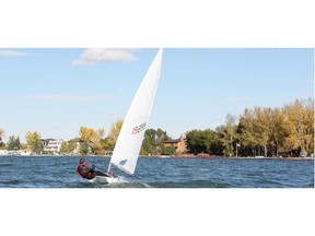Michael Hooper 
 Calgary Yacht Club commodore and Chestermere resident Michael Hooper sails on Chestermere Lake.