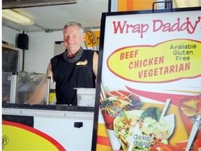 Mike Morter at Wrap Daddy’s offers vegetarian and gluten free food options for Stampede patrons.