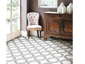 Neisha Crosland/Harvey Maria.co.uk This is not your grandmother’s linoleum — vinyl flooring has been given an uptown refresher and makes a practical but stylish choice.