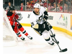 Former Pittsburgh Penguin defenceman Deryk Engelland is expected to add some physical punch to the Calgary Flames.