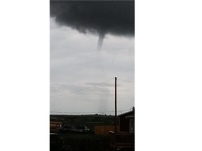 Alberta’s first tornado of the year touched down Friday evening near Gleichen, Environment Canada confirmed.