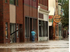 The Streets of High River after the flood.