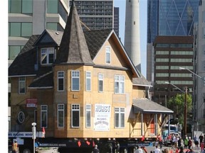 The historic McHugh House is being moved to its new home on 17th Avenue, making it possible for the City of Calgary to restore and legally protect the building as a municipal historic resource.