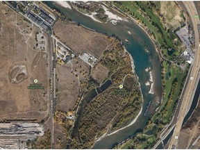 A resident reported seeing someone in a dinghy fall into the Bow River just upstream of the Inglewood Bird Sanctuary on Tuesday. Rescue crews were searching the river and shorelines.