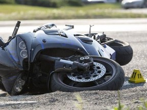 A man died after a crash between a motorcycle and a vehicle at the intersection of 11 St. and Portland St. S.E in Calgary, on August 8, 2014. Police say speed was a factor.