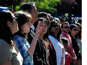 New Canadians take the oath. Reader says it's all about choice.