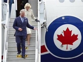 Prince Charles and his wife Camilla arrive in Halifax Sunday, May 18, 2014. The Royal couple begin a four-day tour of Canada. THE CANADIAN PRESS/Paul Chiasson