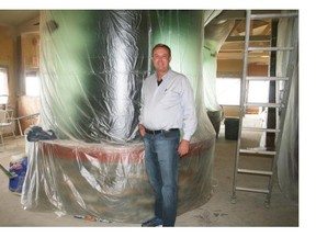 Construction continues on David Jones’s new restaurant, Smoke and Water, at the Pacific Shores Resort in Parksville, B.C. It will feature a 6,000-gallon fish tank — and a no-tipping policy.