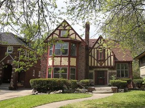 A home in the 2200 block of Boston Blvd. W. in Detroit, MI. is shown on Wednesday, May 22, 2014. The house is one of many that are being auctioned off online as part of a neighbourhood repopulation project.