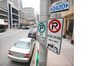 The parking area along the 700 block of 8th avenue S.W in downtown Calgary has seen the highest number of parking tickets.
