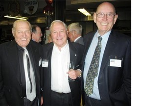 Philanthropists Cal Wenzel, Don Taylor and Ross Glen were on hand at the Sam Livingston Dinner.