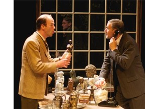 Joel Stephanson and Nathan Schmidt portray C.S. Lewis and Sigmund Freud in Freud’s Last Session at Rosebud’s Studio Stage.