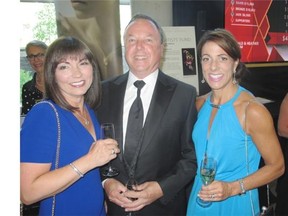 Pictured, from left, at the Banff Centre Midsummer Ball are J. Vair Anderson´s Kim Keller, Ken Anderson and Alison Richardson.