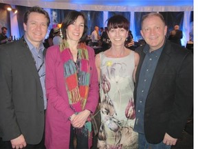 Pictured, from left, at the Calgary Herald-hosted Cavalia VIP evening April 30 are Herald editor Lorne Motley and his wife Suzanne with Webber Academy’s Candace and Lorne Webber.
