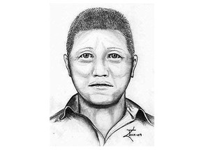 Police released a composite sketch of a suspect in a sexual assault in Coral Springs. The suspect is described as a Caucasian man in his 40s to 50s, about five-foot-11, 190 pounds, with short, grey, brush-cut hair and blue eyes. He was wearing blue jeans, a blue jean jacket and white running shoes. (Supplied by Calgary Police/Calgary Herald)