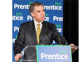 Jim Prentice announced the launch of his campaign to become Progressive Conservative leader on May 21. (Jenn Pierce/Calgary Herald)