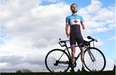 Quadruple amputee Jaye Milley, pictured near his Calgary home, recently won a bronze medal at a Para-Cycling World Cup in Italy.