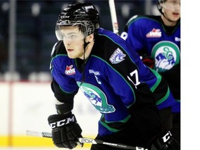 Adam Lowry captained the Swift Current Broncos last season. He's endured a new kind of winter this year playing in St. John's, Newfoundland for the Winnipeg Jets' farm team.