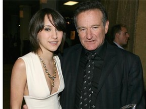 Williams, right, with his daughter Zelda in 2007.