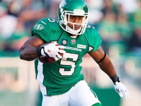 Running back Hugh Charles played one game with the Saskatchewan Roughriders this season, running the ball for 86 yards but fumbling and getting released. He joined some old friends in Calgary on Monday.