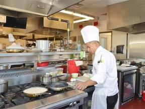 Rupert Garcia, 24, is competing in an international cooking event, Concours International des Jeunes Chefs Rotisseurs, in Durban, South Africa, on Friday.