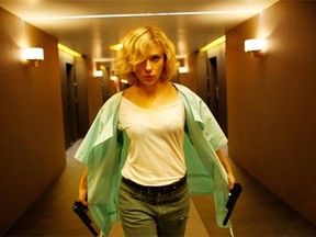 Scarlett Johansson stars in Lucy, an action-thriller about a woman who unlocks 100 per cent of her brain after a drug plot goes wrong.