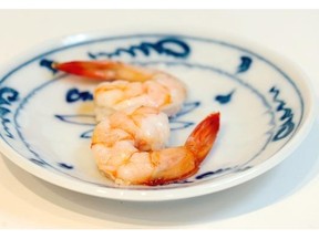 Sesame oil shrimp is a “yummy winner.”