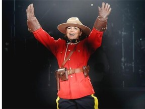 Shania Twain performs at the Scotiabank Saddledome during the Calgary Stampede on Wednesday.