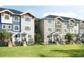 Slokker Canada West 
 The three-storey townhomes in High River by Slokker Canada West range in price from the $240,000s to the $280,000s, including tax.