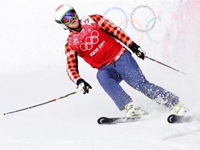 Brady Leman of Canada finished fourth in the men's skicross in Sochi, but the Canadians allege the three French medal winners cheated by freezing their pantlegs into a more aerodynamic position.
