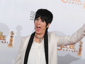 Songwriter Diane Warren celebrates in 2011, with her Golden Globe for best original song in a motion picture — she’s a Grammy-winner and has been nominated several times for Oscars.