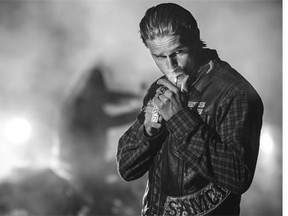 Sons of Anarchy’s central character is Jax Teller, played by Charlie Hunnam. The show’s final episodes will play out through Jax’s eyes. James Minchin/FX